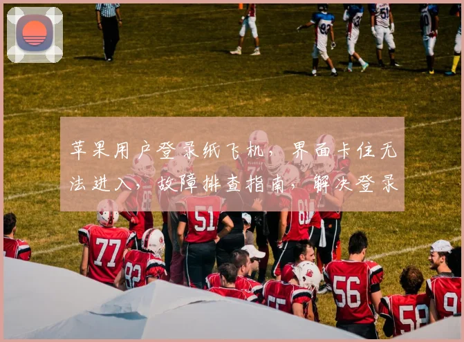 苹果用户登录纸飞机，界面卡住无法进入，故障排查指南，解决登录难题，三步走
